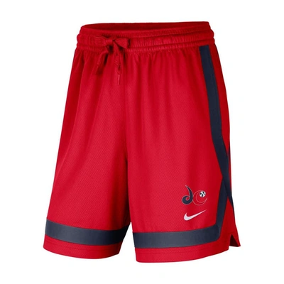 Shop Nike Red Washington Mystics Practice Shorts