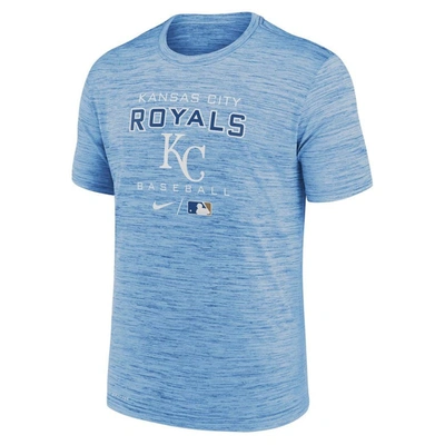 Shop Nike Light Blue Kansas City Royals Authentic Collection Velocity Practice Performance T-shirt