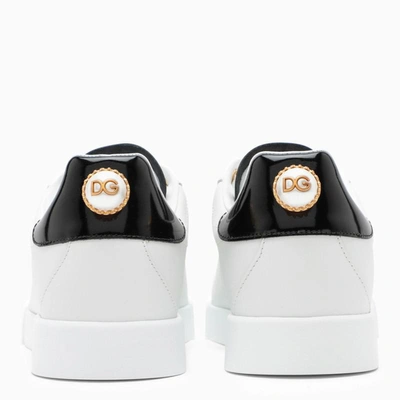 Shop Dolce & Gabbana Dolce&gabbana And Gold Low Sneakers In White