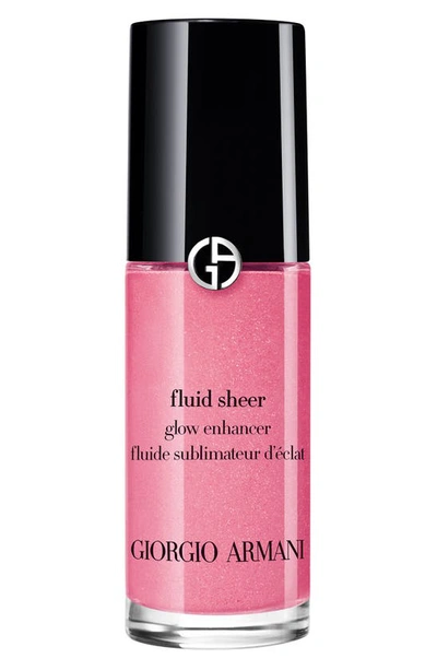 Shop Giorgio Armani Fluid Sheer Glow Enhancer, 0.6 oz In 08 Soft Pink Blush
