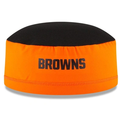 Shop New Era Orange Cleveland Browns Nfl Training Skully Cap