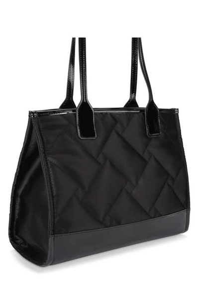 Kurt Geiger Recycled Quilted Small Shopper In Black