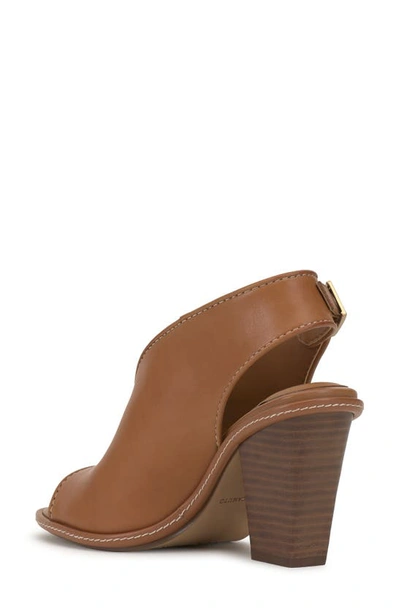 Shop Vince Camuto Fandree Sandal In Golden Walnut Brown Leather