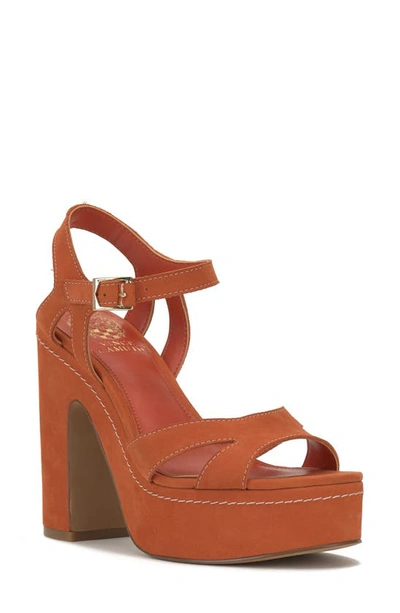 Shop Vince Camuto Randreya Platform Sandal In Apricot Slknub