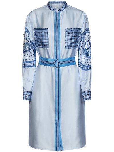 Shop Burberry Dress In Blu