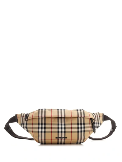 Shop Burberry Sonny Belt Bag In Beige