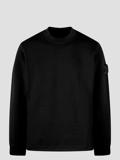 Shop Stone Island Ghost Sweatshirt In Black