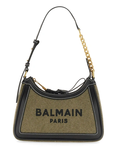 Shop Balmain B-army Shoulder Bag In Black