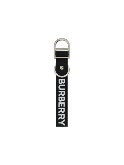 Shop Burberry Keychain In Black