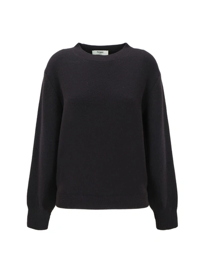 Shop Fendi Mirror Sweater In Brown