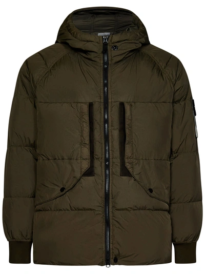 Shop Stone Island Down Jacket In Green