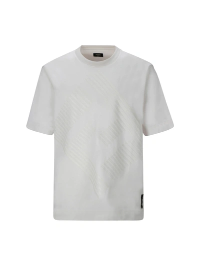 Shop Fendi T-shirt With Logo In Hall