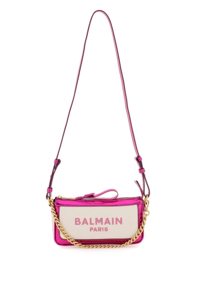 Shop Balmain B-army Clutch In Pink
