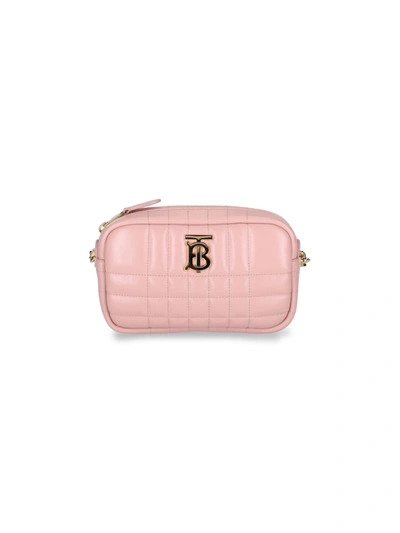 Shop Burberry Mini Lola Crossbody Bag In Pink