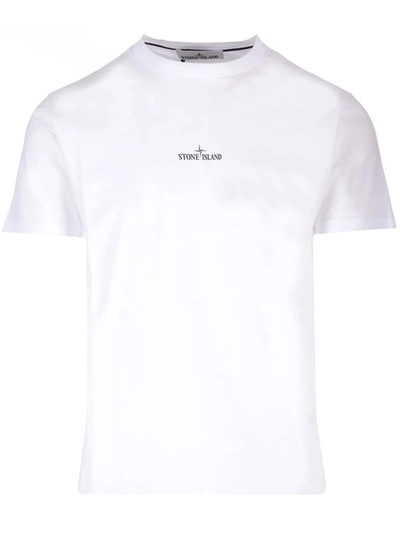 Shop Stone Island Wind Rose T-shirt In White