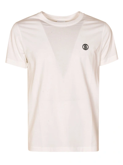 Shop Burberry Regular Logo T-shirt In White