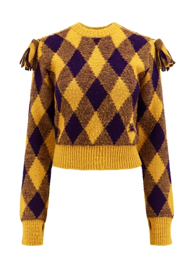 Shop Burberry Sweater In Yellow