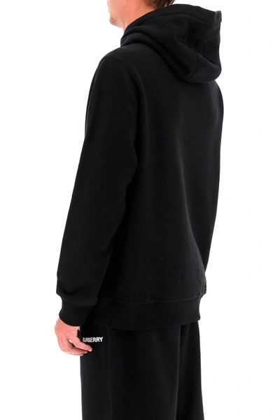 Shop Burberry Ansdell Hoodie With Logo Print