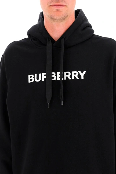 Shop Burberry Ansdell Hoodie With Logo Print