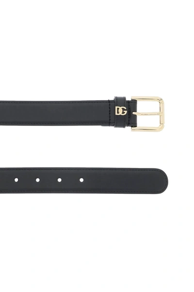 Shop Dolce & Gabbana Dg Logo Leather Belt
