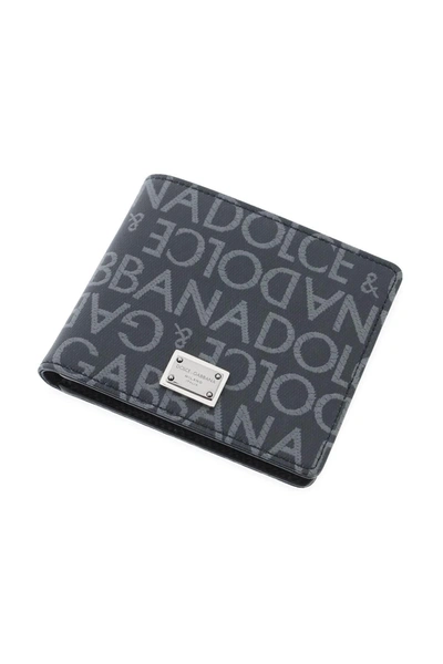 Shop Dolce & Gabbana Jacquard Logo Wallet