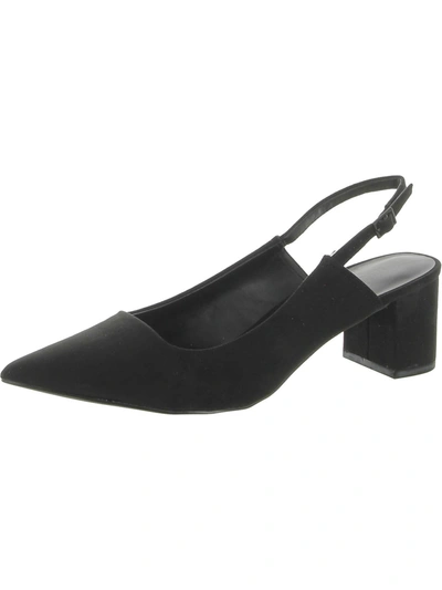 Shop Find. Connie Womens Faux Suede Slip-on Pumps In Black