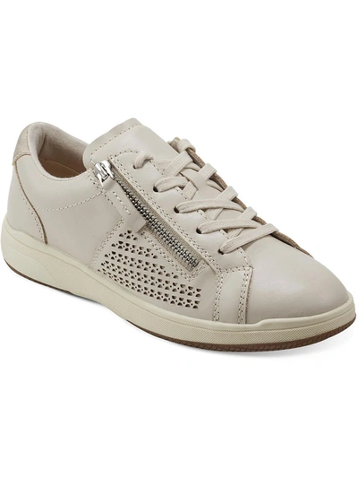 Shop Earth Netta Womens Leather Lifestyle Casual And Fashion Sneakers In Brown