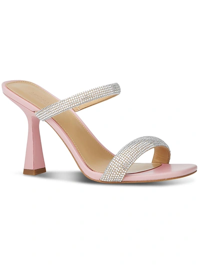 Shop Michael Michael Kors Clara Womens Embellished Open Toe Heels In Multi