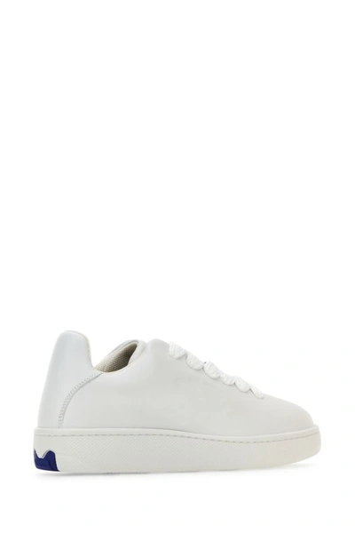 Shop Burberry Woman Sneakers In White