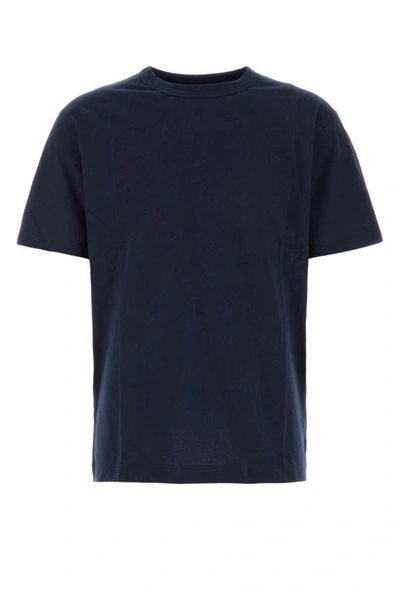 Shop Dries Van Noten Man Midnight Blue Cotton Heer T-shirt