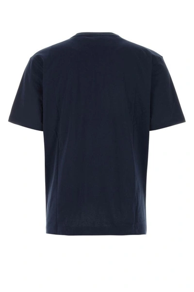 Shop Dries Van Noten Man Midnight Blue Cotton Heer T-shirt
