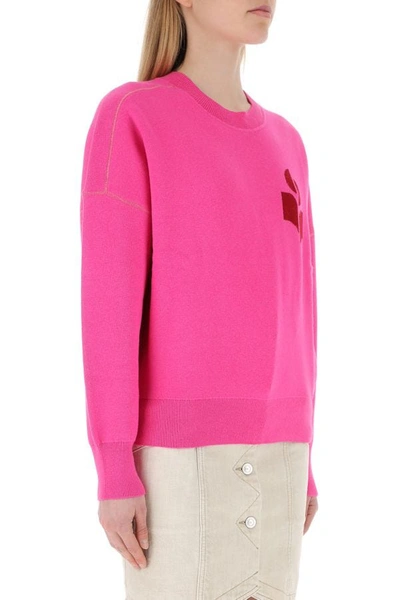 Shop Isabel Marant Étoile Isabel Marant Etoile Woman Fuchsia Stretch Cotton Blend Altee Sweater In Pink