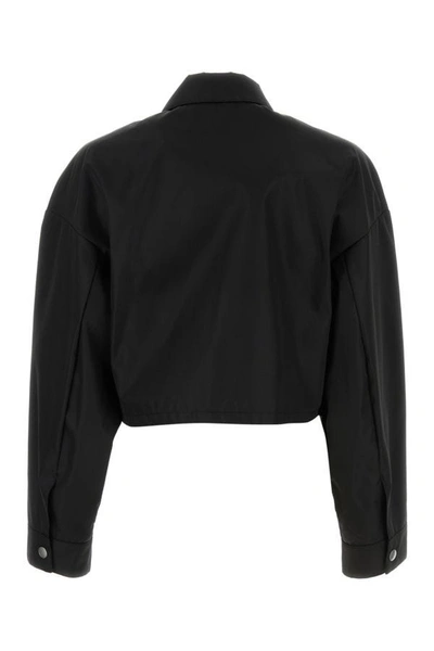 Shop Prada Woman Black Re-nylon Jacket