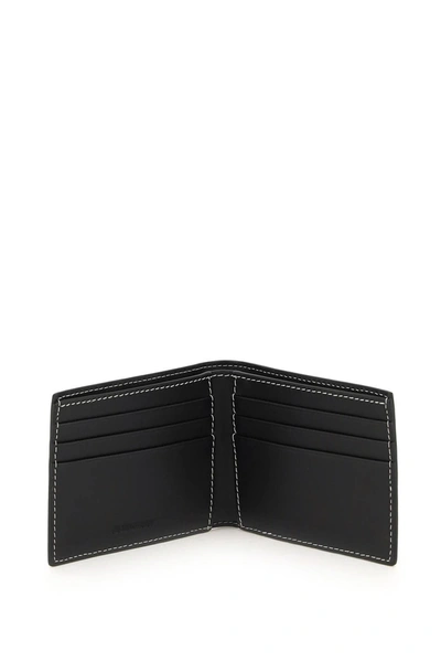 Shop Burberry Bifold Wallet With Check Motif