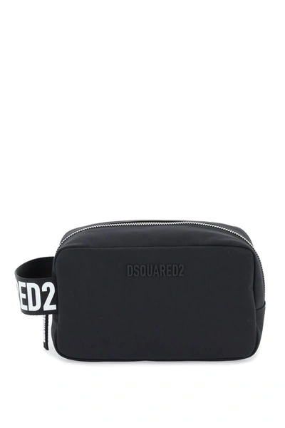 Shop Dsquared2 Made With Love Beauty Pouch  In Black (black)