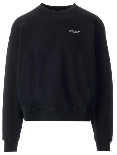 Shop Off-white Black Lunar Arrow Sweatshirt In Black/grey