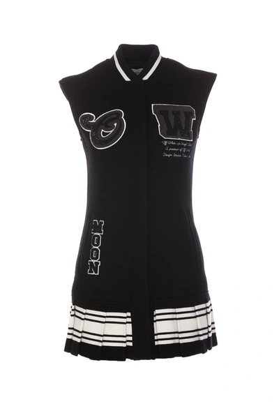 Shop Off-white Wo Meteor Bling Dress In Black