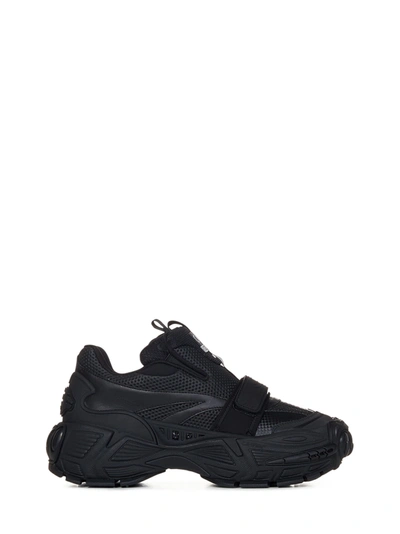 Shop Off-white Glove Round Toe Sneakers In Black