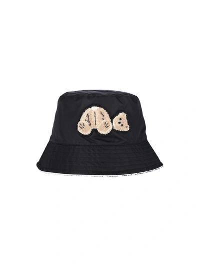 Shop Palm Angels Pa Bear Bucket Hat In Black