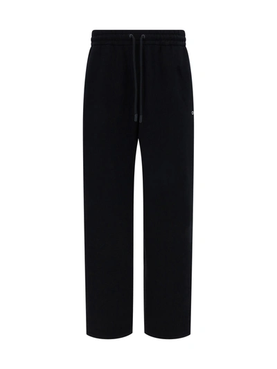 Shop Off-white Off Stitch Sweatpants In Black Whit