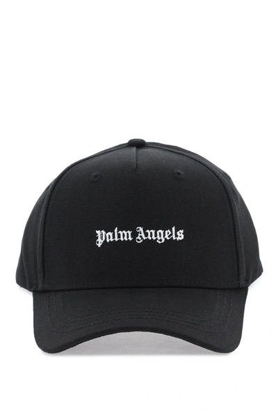Shop Palm Angels Baseball Cap In Black Whit