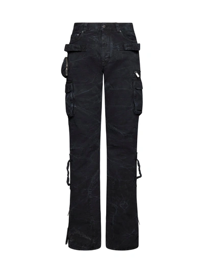Shop Off-white Cargo Trousers In Black No Color