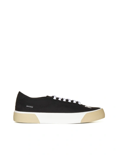 Shop Palm Angels Sneakers In Black White