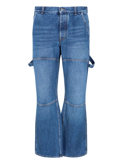 Shop Off-white Cargo Jeans In Blue
