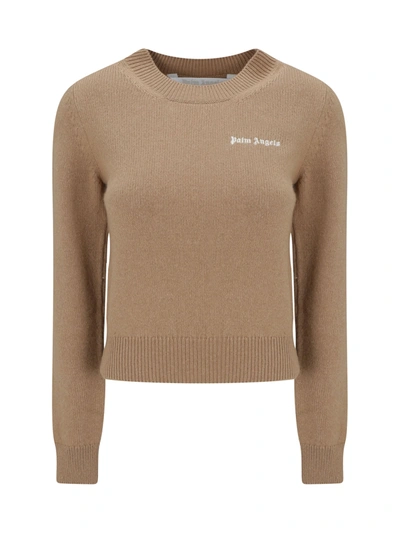 Shop Palm Angels Sweater In Camel Off