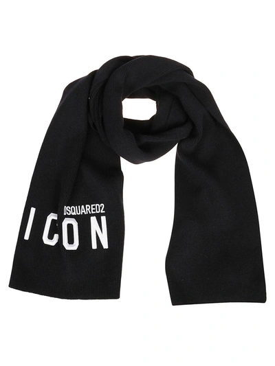 Shop Dsquared2 Icon Wool Scarf In Default Title