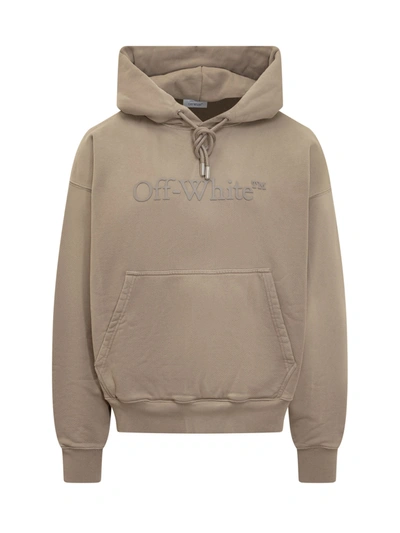 Shop Off-white Laundry Skate Beige Cotton Hoodie In Green