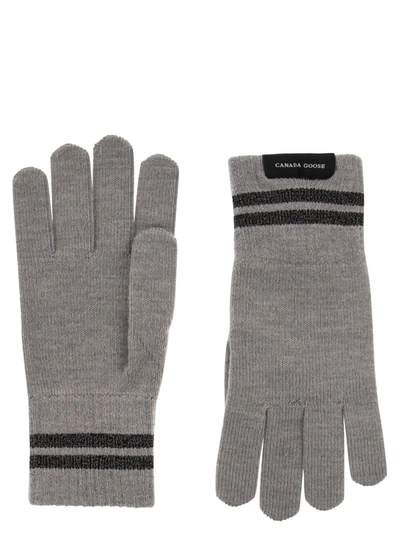Shop Canada Goose Wool Barrier Glove In Grey