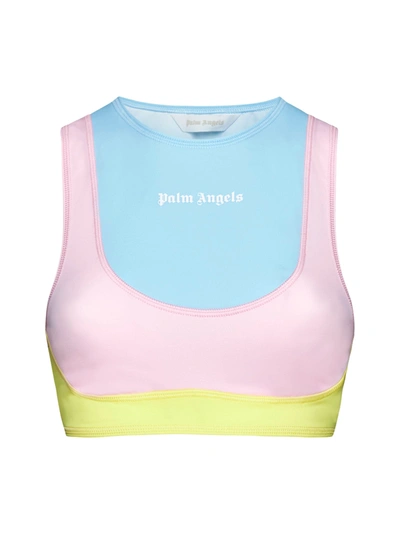 Shop Palm Angels Top In Multicolor White