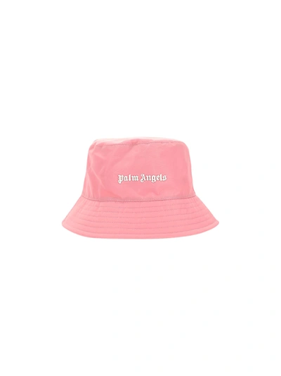 Shop Palm Angels Classic Logo Bucket Hat In Pink